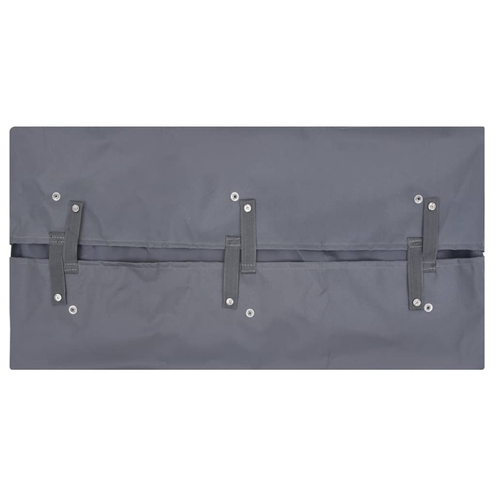 vidaXL Căptușeală cărucior grădină, gri închis, 81x41x40 cm, textil