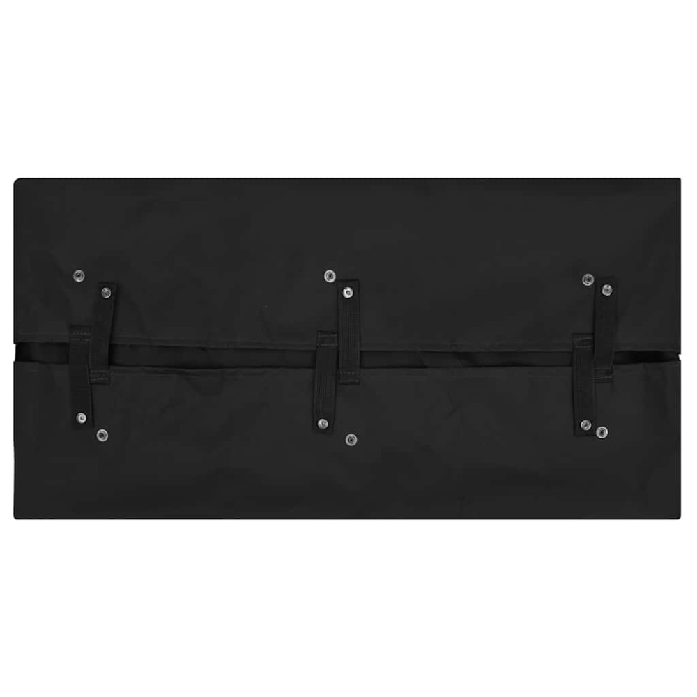 vidaXL Căptușeală cărucior grădină, negru, 81x41x40 cm, textil
