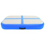 vidaXL Saltea gimnastică gonflabilă cu pompă albastru 60x100x10 cm PVC