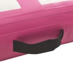 vidaXL Saltea gimnastică gonflabilă cu pompă, roz, 60x100x15 cm, PVC vidaXL Saltea gimnastică gonflabilă cu pompă, roz, 60x100x15 cm, PVC