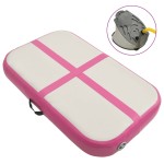 vidaXL Saltea gimnastică gonflabilă cu pompă roz 600x100x20 cm PVC vidaXL Saltea gimnastică gonflabilă cu pompă roz 600x100x20 cm PVC