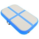 vidaXL Saltea gimnastică gonflabilă cu pompă albastru 600x100x20cm PVC vidaXL Saltea gimnastică gonflabilă cu pompă albastru 600x100x20cm PVC