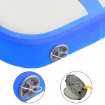 vidaXL Saltea gimnastică gonflabilă cu pompă albastru 600x100x20cm PVC vidaXL Saltea gimnastică gonflabilă cu pompă albastru 600x100x20cm PVC