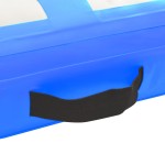 vidaXL Saltea gimnastică gonflabilă cu pompă albastru 300x100x15cm PVC