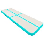 vidaXL Saltea gimnastică gonflabilă cu pompă verde 400x100x15 cm PVC vidaXL Saltea gimnastică gonflabilă cu pompă verde 400x100x15 cm PVC