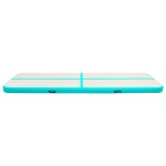 vidaXL Saltea gimnastică gonflabilă cu pompă verde 800x100x15 cm PVC vidaXL Saltea gimnastică gonflabilă cu pompă verde 800x100x15 cm PVC