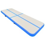 vidaXL Saltea gimnastică gonflabilă cu pompă albastru 300x100x20cm PVC vidaXL Saltea gimnastică gonflabilă cu pompă albastru 300x100x20cm PVC