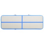 vidaXL Saltea gimnastică gonflabilă cu pompă albastru 300x100x20cm PVC vidaXL Saltea gimnastică gonflabilă cu pompă albastru 300x100x20cm PVC