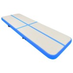 vidaXL Saltea gimnastică gonflabilă cu pompă albastru 400x100x20cm PVC vidaXL Saltea gimnastică gonflabilă cu pompă albastru 400x100x20cm PVC