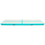 vidaXL Saltea gimnastică gonflabilă cu pompă verde 800x100x20 cm PVC vidaXL Saltea gimnastică gonflabilă cu pompă verde 800x100x20 cm PVC