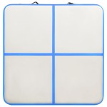 vidaXL Saltea gimnastică gonflabilă cu pompă albastru 200x200x10cm PVC vidaXL Saltea gimnastică gonflabilă cu pompă albastru 200x200x10cm PVC