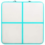 vidaXL Saltea gimnastică gonflabilă cu pompă verde 200x200x10 cm PVC vidaXL Saltea gimnastică gonflabilă cu pompă verde 200x200x10 cm PVC