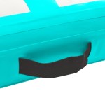 vidaXL Saltea gimnastică gonflabilă cu pompă verde 200x200x10 cm PVC vidaXL Saltea gimnastică gonflabilă cu pompă verde 200x200x10 cm PVC