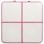 vidaXL Saltea gimnastică gonflabilă cu pompă roz 200x200x15 cm PVC vidaXL Saltea gimnastică gonflabilă cu pompă roz 200x200x15 cm PVC