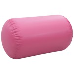 vidaXL Rulou de gimnastică gonflabil cu pompă, roz, 100 x 60 cm, PVC vidaXL Rulou de gimnastică gonflabil cu pompă, roz, 100 x 60 cm, PVC