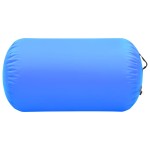 vidaXL Rulou de gimnastică gonflabil cu pompă, albastru, 100x60 cm PVC vidaXL Rulou de gimnastică gonflabil cu pompă, albastru, 100x60 cm PVC
