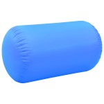 vidaXL Rulou de gimnastică gonflabil cu pompă, albastru, 100x60 cm PVC vidaXL Rulou de gimnastică gonflabil cu pompă, albastru, 100x60 cm PVC