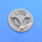vidaXL Rulou de gimnastică gonflabil cu pompă, albastru, 100x60 cm PVC vidaXL Rulou de gimnastică gonflabil cu pompă, albastru, 100x60 cm PVC