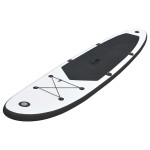 vidaXL Set de placă SUP gonflabilă, negru și alb vidaXL Set de placă SUP gonflabilă, negru și alb