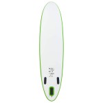 vidaXL Set de placă SUP gonflabilă, verde și alb vidaXL Set de placă SUP gonflabilă, verde și alb