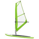 vidaXL Set de placă SUP gonflabilă cu velă, verde și alb vidaXL Set de placă SUP gonflabilă cu velă, verde și alb