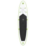 vidaXL Set de placă SUP gonflabilă cu velă, verde și alb vidaXL Set de placă SUP gonflabilă cu velă, verde și alb