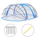 vidaXL Cupolă pentru piscină, 530x410x210 cm, oval vidaXL Cupolă pentru piscină, 530x410x210 cm, oval