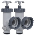 vidaXL Supape cu piston pentru piscină, 2 buc. vidaXL Supape cu piston pentru piscină, 2 buc.