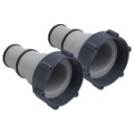 vidaXL Adaptor furtun pentru piscină, 2 buc., plastic vidaXL Adaptor furtun pentru piscină, 2 buc., plastic