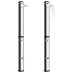 vidaXL Duș solar de exterior cu cap de duș și robinet, 35 L