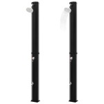 vidaXL Duș solar de exterior cu cap de duș și robinet, negru, 35 L vidaXL Duș solar de exterior cu cap de duș și robinet, negru, 35 L