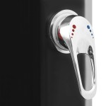 vidaXL Duș solar de exterior cu cap de duș și robinet, negru, 35 L vidaXL Duș solar de exterior cu cap de duș și robinet, negru, 35 L