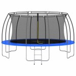 vidaXL Set trambulină rotundă, 488x90 cm, 150 kg vidaXL Set trambulină rotundă, 488x90 cm, 150 kg