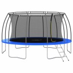 vidaXL Set trambulină rotundă, 488x90 cm, 150 kg vidaXL Set trambulină rotundă, 488x90 cm, 150 kg