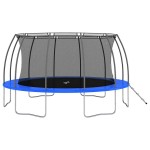 vidaXL Set trambulină rotundă, 488x90 cm, 150 kg vidaXL Set trambulină rotundă, 488x90 cm, 150 kg