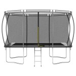 vidaXL Set trambulină dreptunghiulară, 335x244x90 cm, 150 kg vidaXL Set trambulină dreptunghiulară, 335x244x90 cm, 150 kg