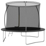 vidaXL Set trambulină rotundă, 305x76 cm, 150 kg vidaXL Set trambulină rotundă, 305x76 cm, 150 kg