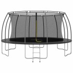 vidaXL Set trambulină rotundă, 488x90 cm, 150 kg vidaXL Set trambulină rotundă, 488x90 cm, 150 kg