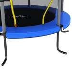 vidaXL Trambulină cu plasă de siguranță, albastru, 140x160cm, rotund vidaXL Trambulină cu plasă de siguranță, albastru, 140x160cm, rotund