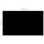 vidaXL Prelată piscină, negru, 1000 x 600 cm, PE, dreptunghiular vidaXL Prelată piscină, negru, 1000 x 600 cm, PE, dreptunghiular