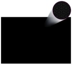 vidaXL Folie solară plutitoare piscină, negru/albastru, 600x400 cm PE