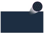 vidaXL Folie solară plutitoare piscină, negru/albastru, 1000x500 cm PE vidaXL Folie solară plutitoare piscină, negru/albastru, 1000x500 cm PE
