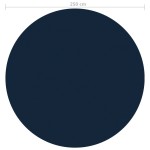 vidaXL Folie solară plutitoare piscină, negru/albastru, 250 cm, PE vidaXL Folie solară plutitoare piscină, negru/albastru, 250 cm, PE