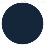 vidaXL Folie solară plutitoare piscină, negru/albastru, 417 cm, PE vidaXL Folie solară plutitoare piscină, negru/albastru, 417 cm, PE