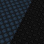 vidaXL Folie solară plutitoare piscină, negru/albastru, 455 cm, PE