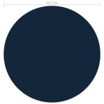 vidaXL Folie solară plutitoare piscină, negru/albastru, 527 cm, PE vidaXL Folie solară plutitoare piscină, negru/albastru, 527 cm, PE