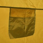 vidaXL Cort pentru duș/toaletă/vestiar, galben vidaXL Cort pentru duș/toaletă/vestiar, galben