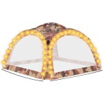 vidaXL Cort de petrecere cu LED și 4 pereți, camuflaj, 3,6x3,6x2,3 m vidaXL Cort de petrecere cu LED și 4 pereți, camuflaj, 3,6x3,6x2,3 m