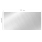 vidaXL Prelată piscină, argintiu, 450x220 cm, PE vidaXL Prelată piscină, argintiu, 450x220 cm, PE