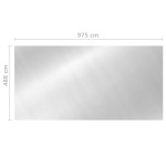 vidaXL Prelată de piscină, argintiu, 975x488 cm, PE vidaXL Prelată de piscină, argintiu, 975x488 cm, PE